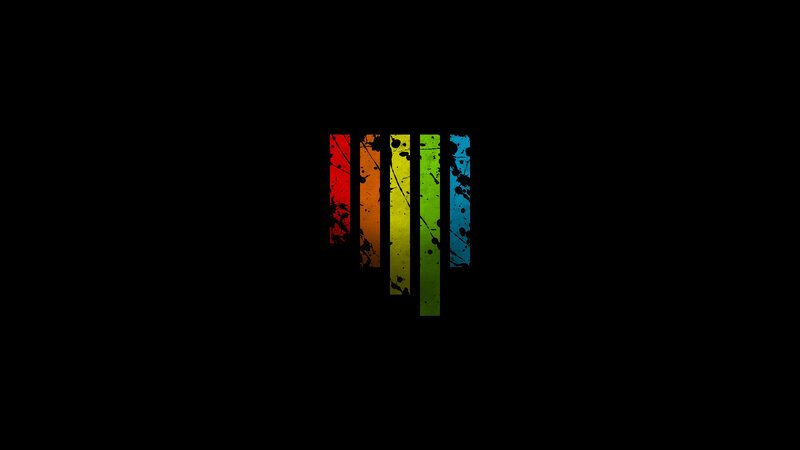 Rainbow-colored Bars