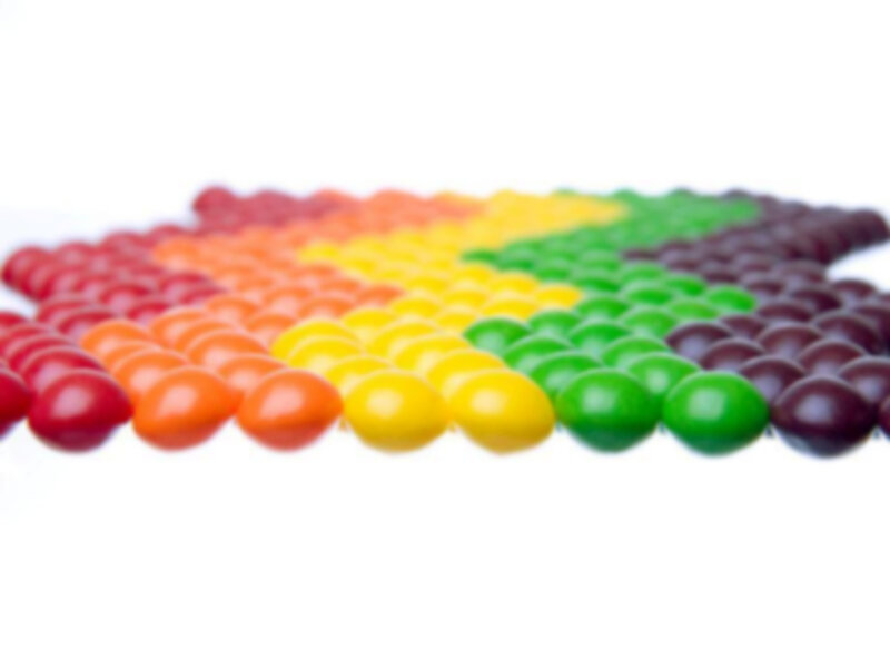 Rainbow-colored Candies