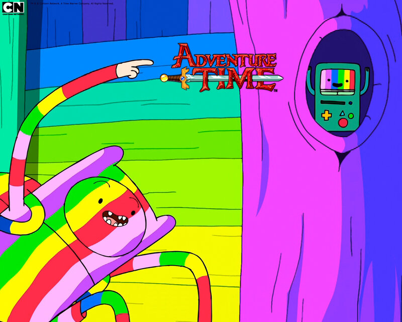 Rainbow-colored Character