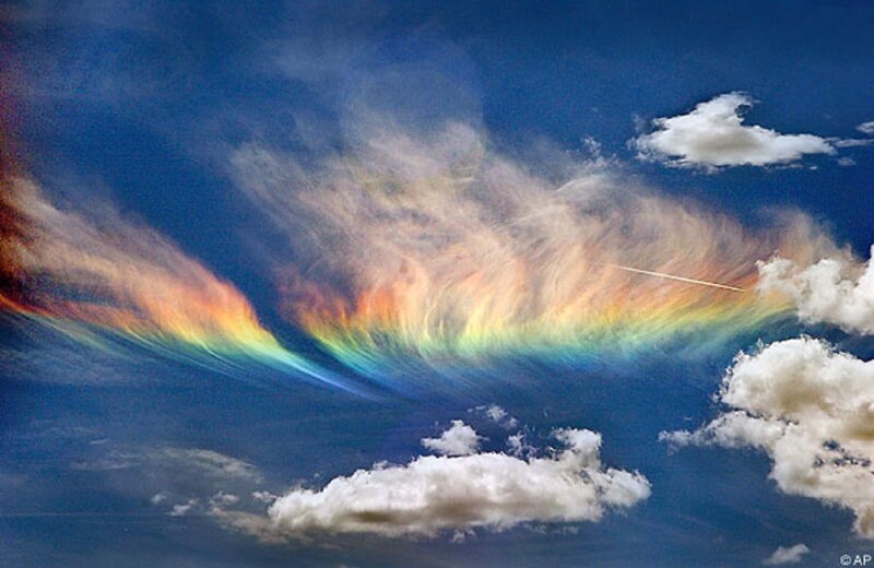Rainbow-colored Cloud Formation — Blue