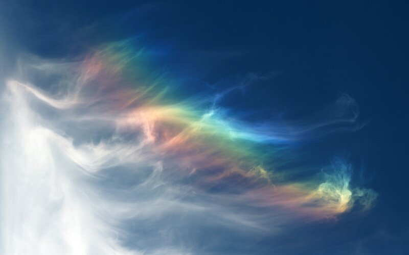 Rainbow-colored Cloud