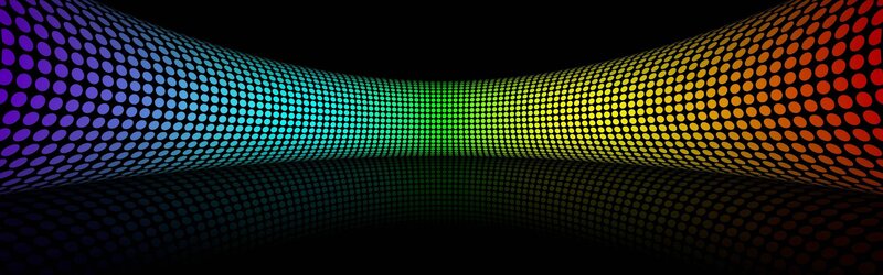 Rainbow-colored Dot Pattern