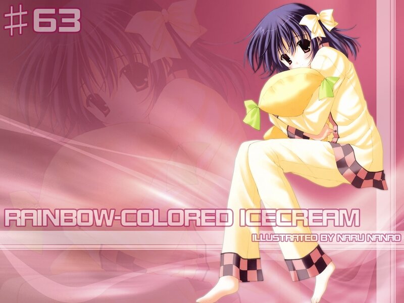Rainbow-Colored Ice Cream
