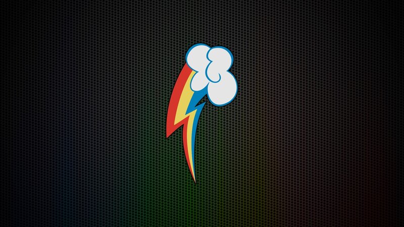 Rainbow-colored Lightning Bolt
