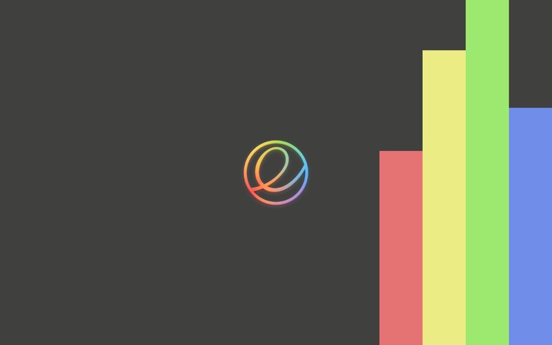Rainbow-colored Logo — Gray