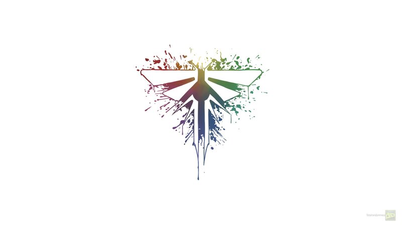 Rainbow-colored Logo — White