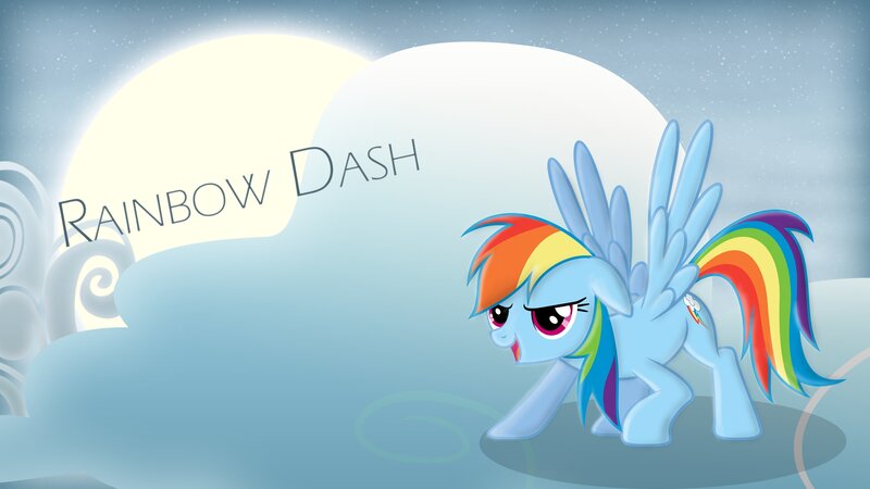 Rainbow-colored Pegasus Pony