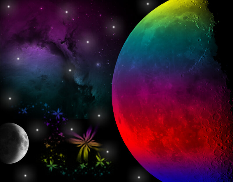 Rainbow-colored Planet