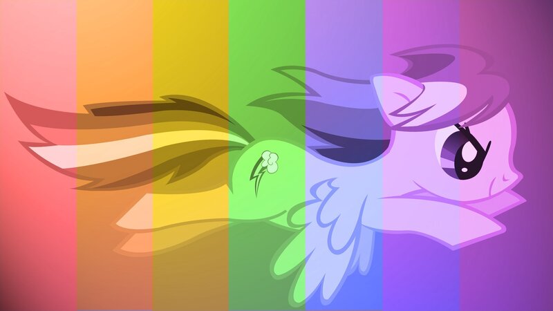 rainbow-colored pony characters