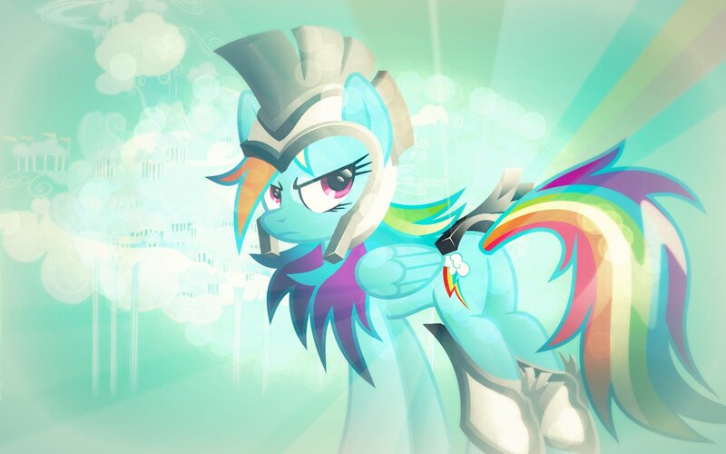 Rainbow-colored Pony — Cyan
