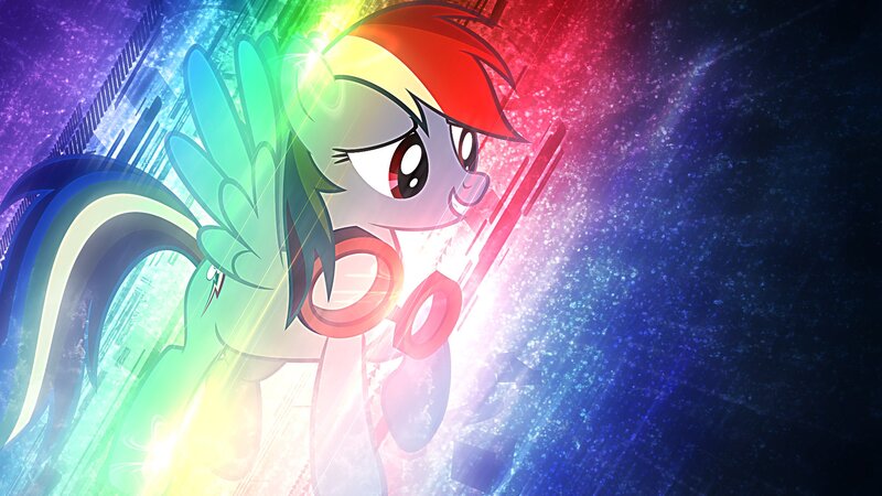 Rainbow-colored Pony — Green, Dramatic