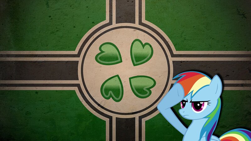 Rainbow-colored Pony — Green, Serious