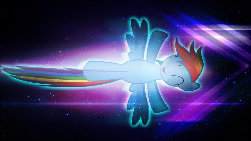 Rainbow-colored Pony — Purple, Dynamic