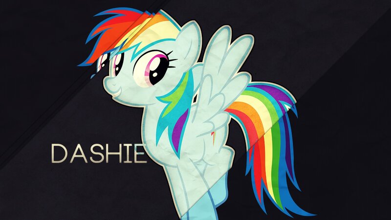 Rainbow-colored Pony — White, Playful