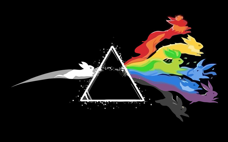 Rainbow-colored Rabbits