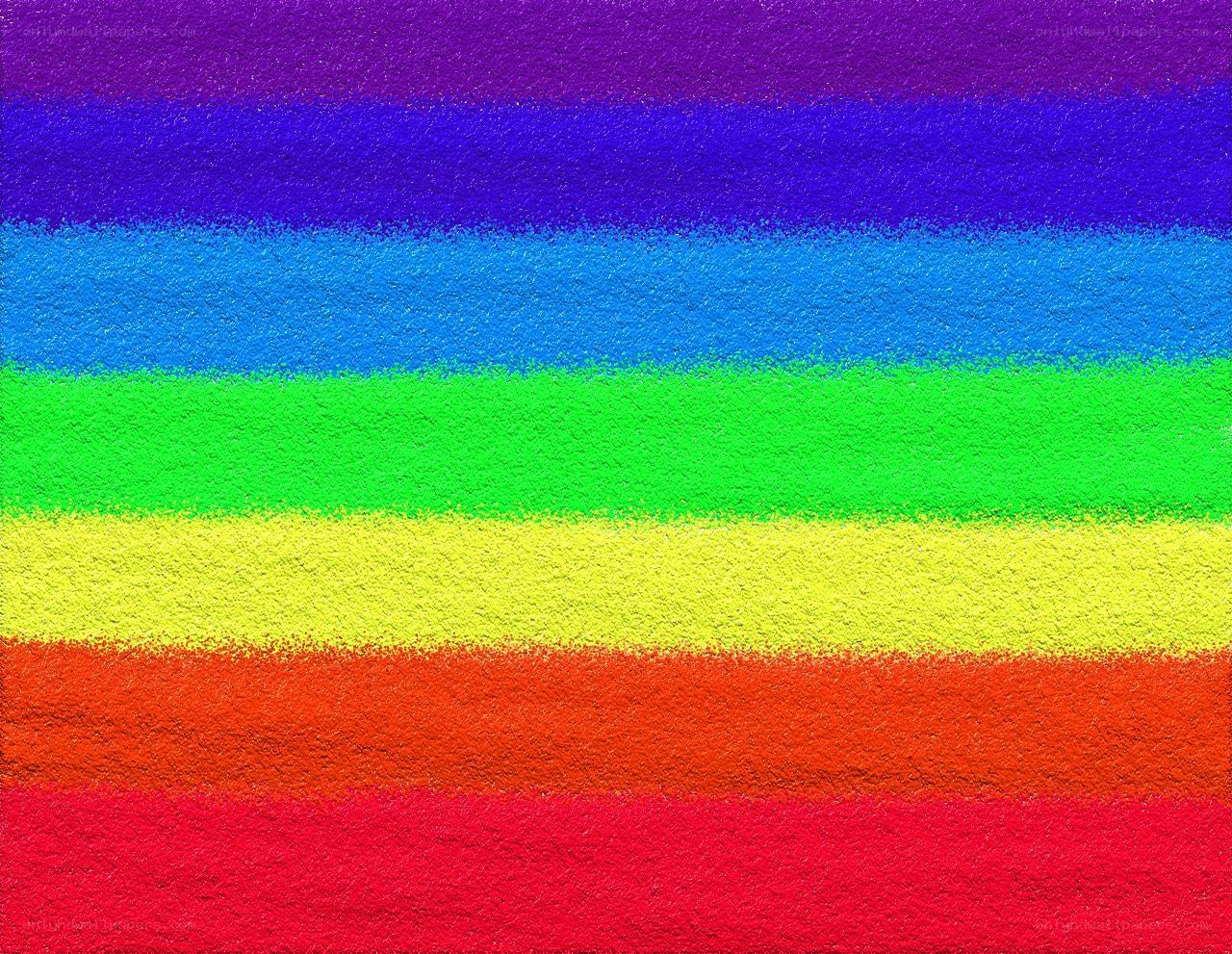 rainbow colored sand stripes