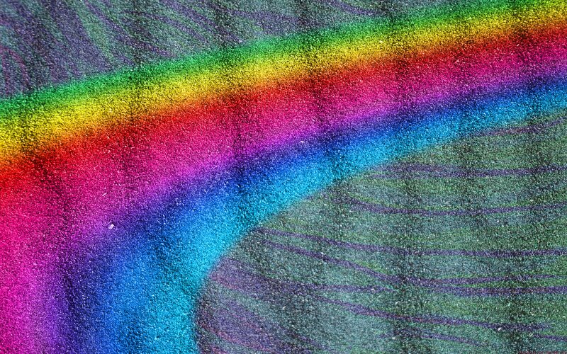 Rainbow-colored Sand