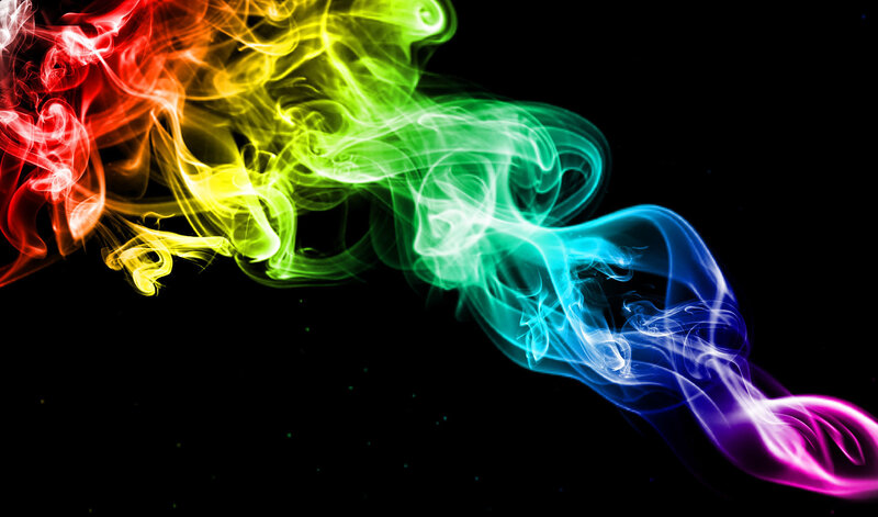Rainbow-colored Smoke — Red, Dynamic