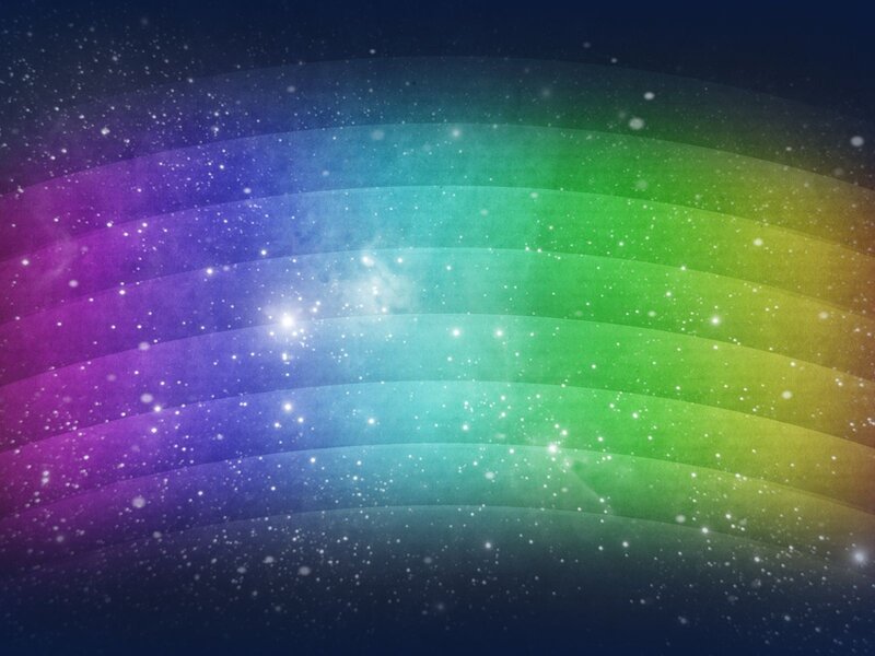 Rainbow-colored Space