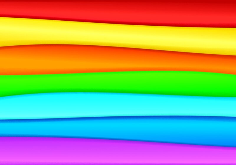 Rainbow-colored Stripes — Red