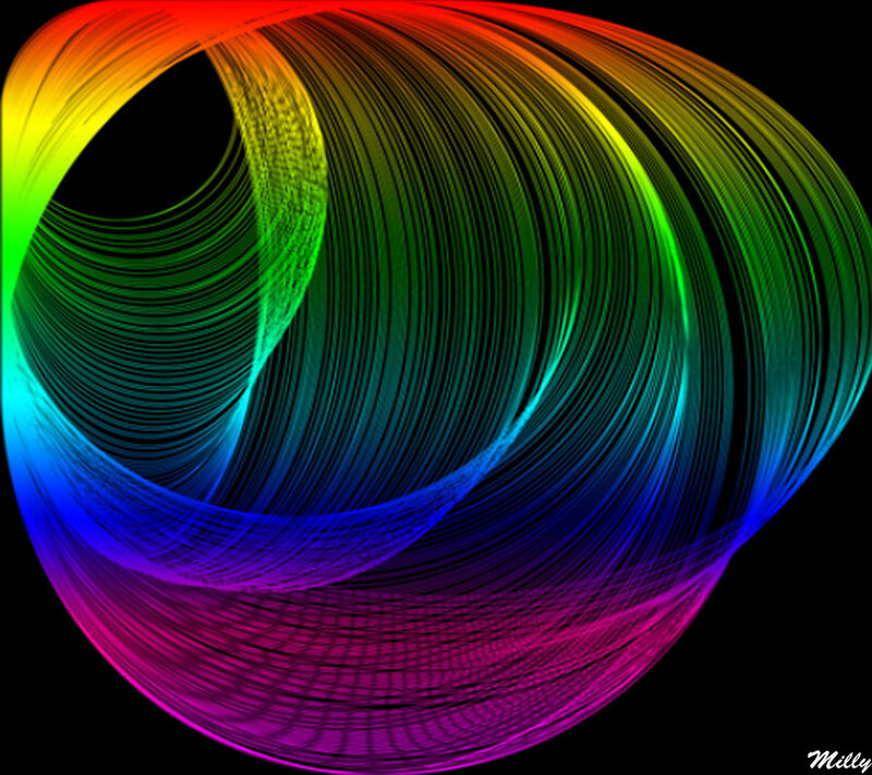 Rainbow-colored Swirl
