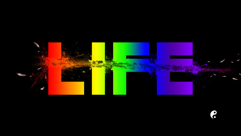 Rainbow-colored Text