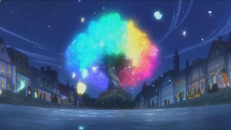 Rainbow-colored Tree — Blue