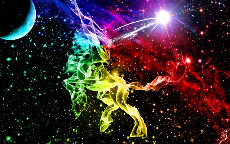 Rainbow-colored Unicorn — Green
