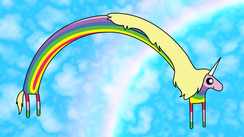 Rainbow-colored Unicorn