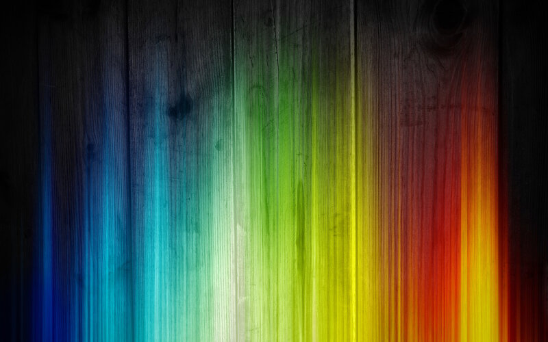 Rainbow-colored Wood Texture — Blue, Vibrant, Abstract