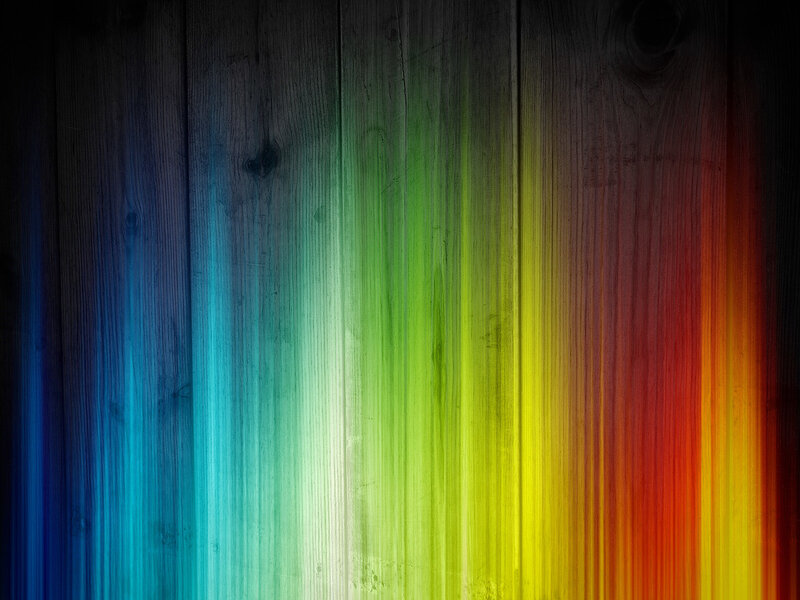Rainbow-colored Wood