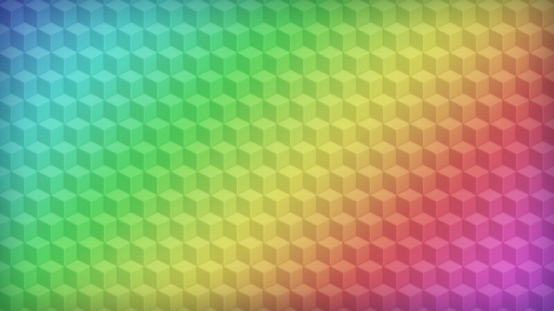 Rainbow Cube Pattern