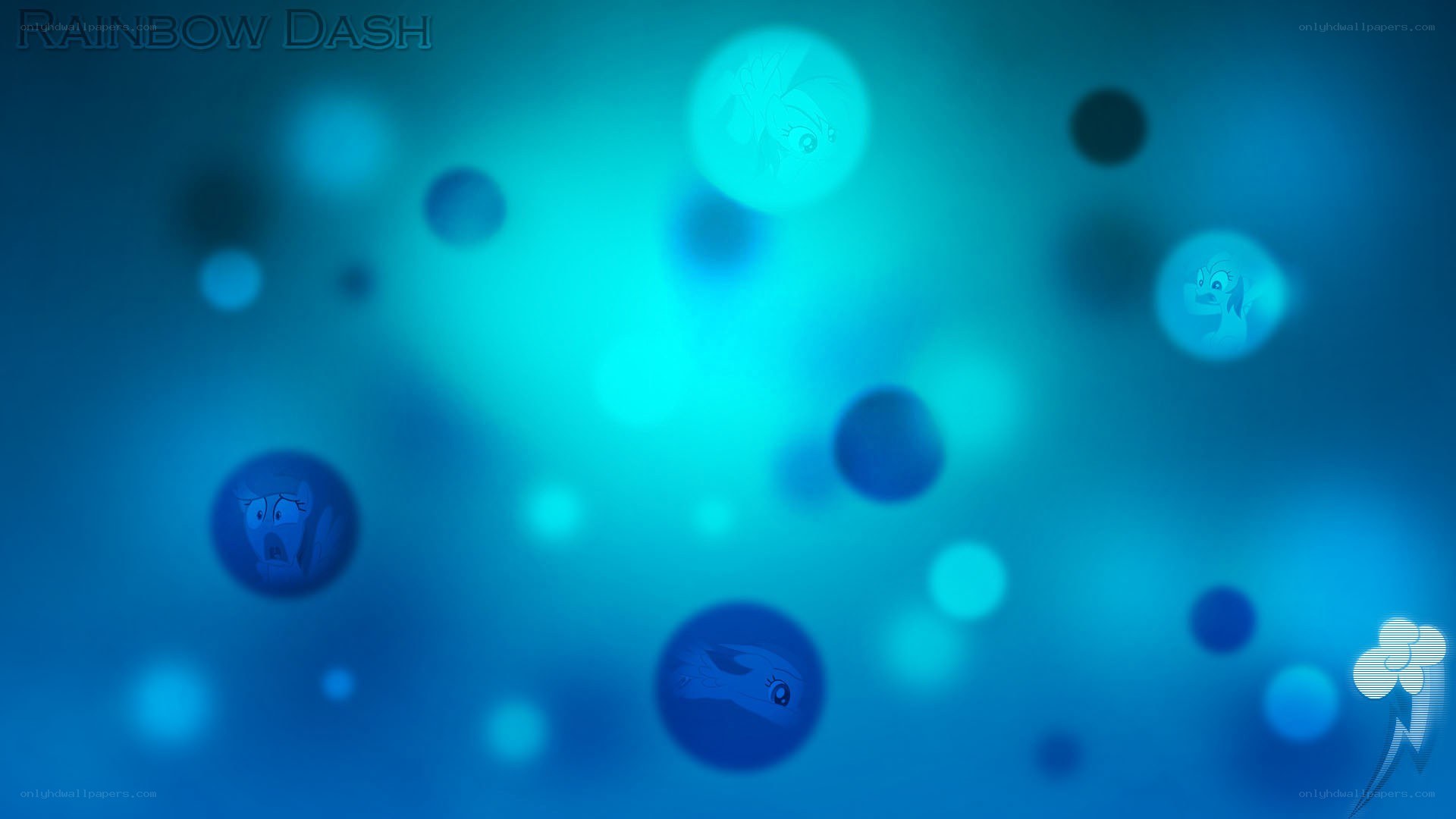 Rainbow Dash abstract background
