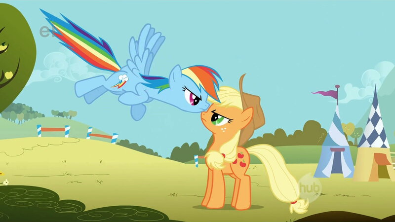 Rainbow Dash and Applejack