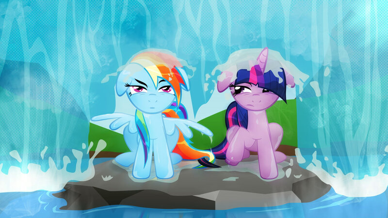 Rainbow Dash and Twilight Sparkle — Blue