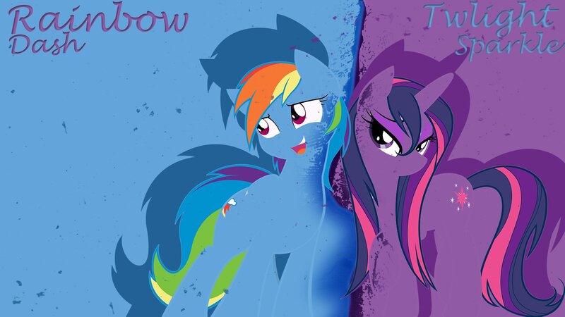 Rainbow Dash and Twilight Sparkle