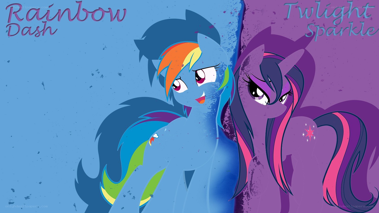 Rainbow Dash and Twilight Sparkle