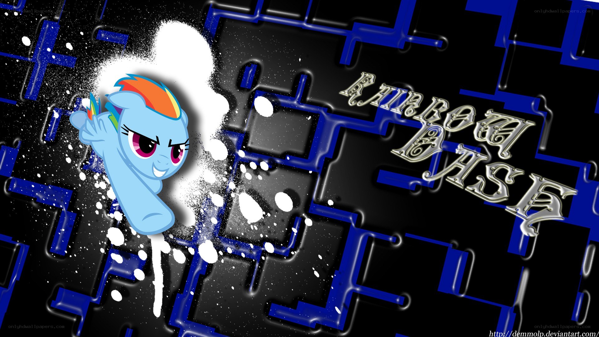 Rainbow Dash breaking through