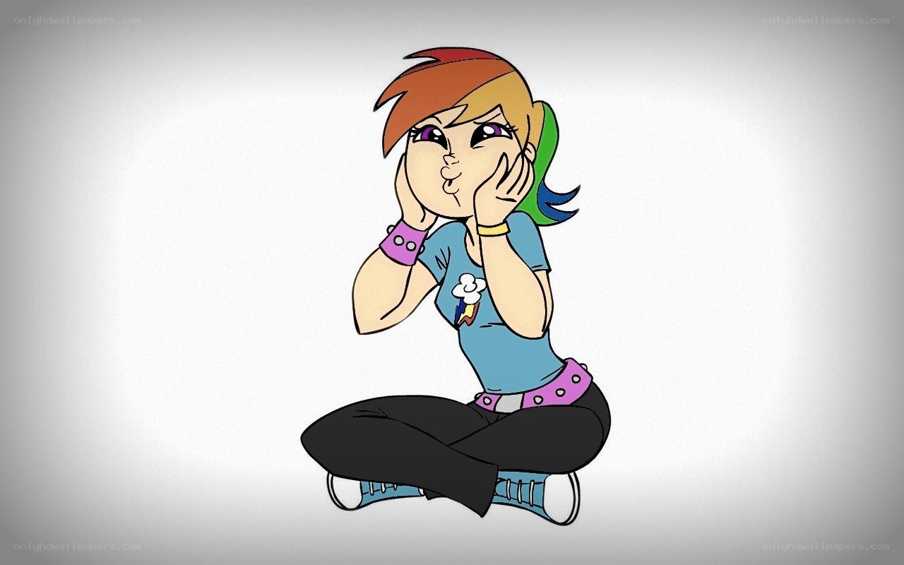rainbow dash cartoon character