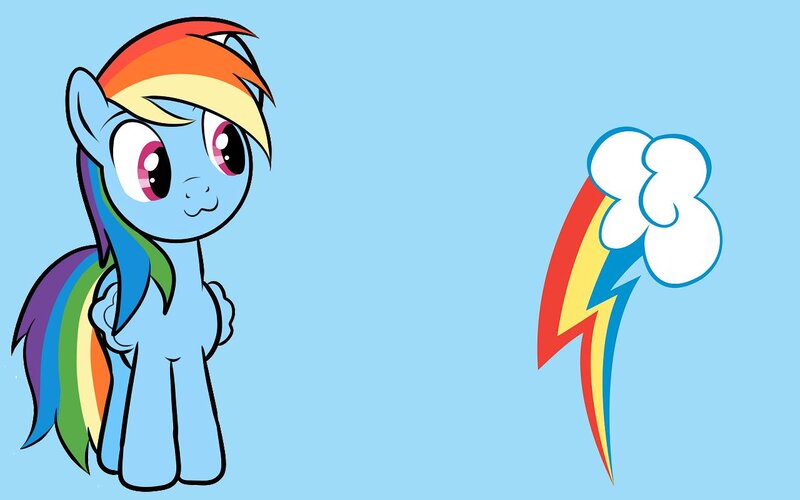 Rainbow Dash character and cutie mark