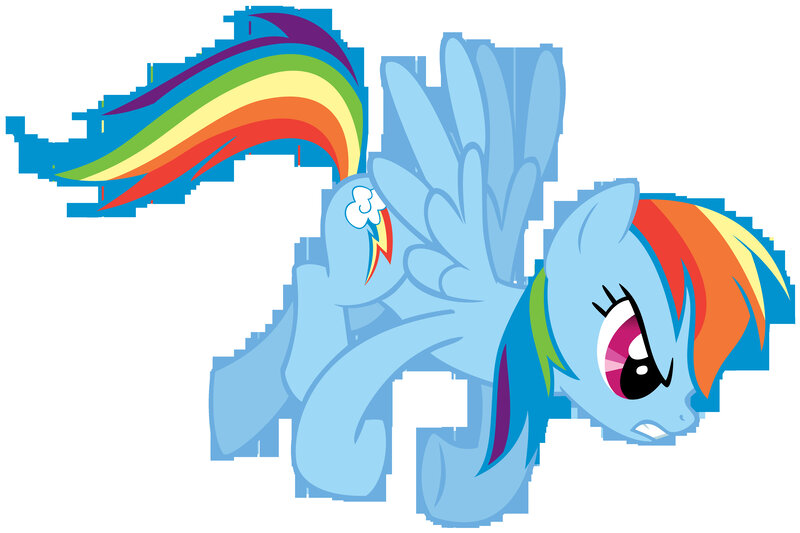 Rainbow Dash character art