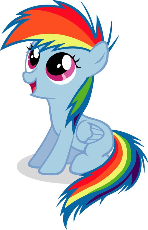 Rainbow Dash character art