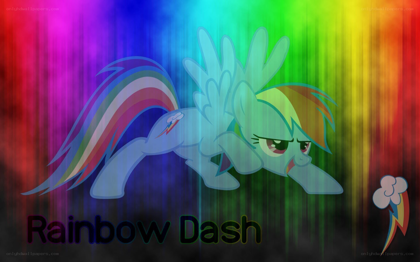Rainbow Dash character art