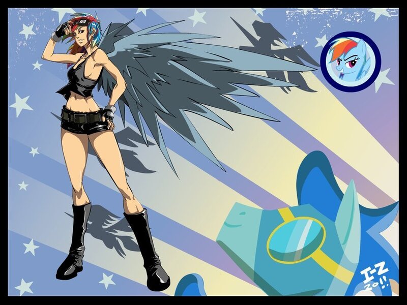 Rainbow Dash character art