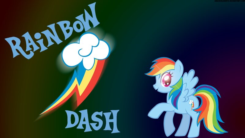 Rainbow Dash character art