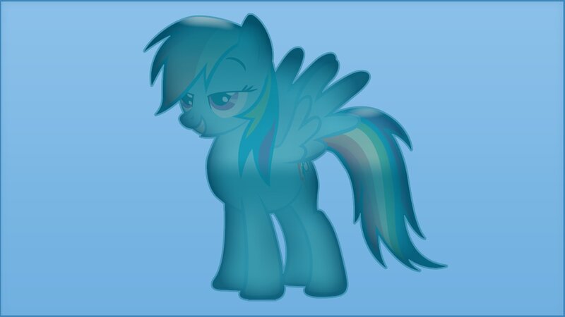 Rainbow Dash character art
