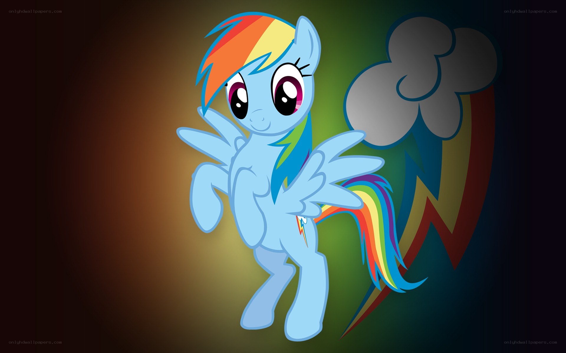 Rainbow Dash character art