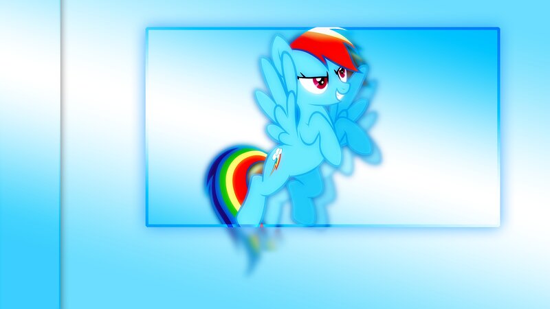 Rainbow Dash character art