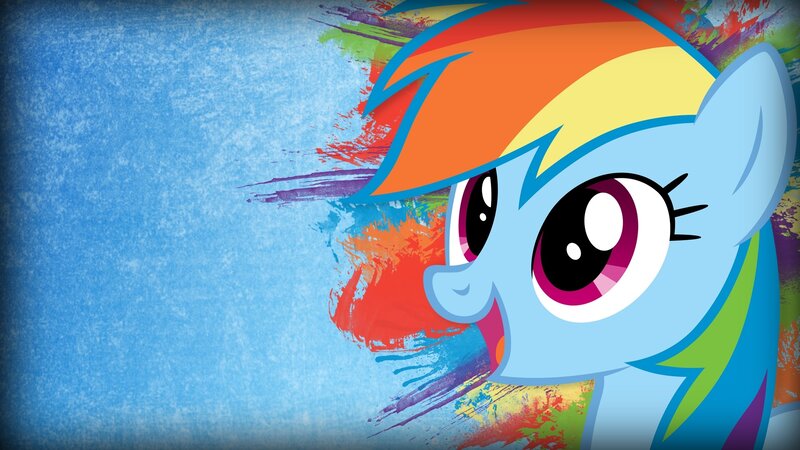 Rainbow Dash character art