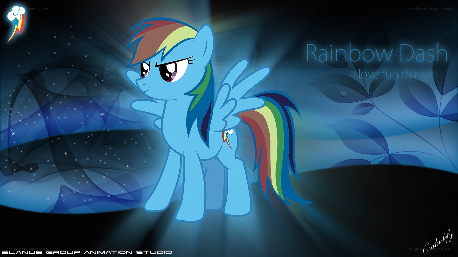 Rainbow Dash character art